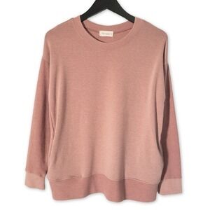 The Nines Sweatshirt Womens Small Mauve Pink Crewneck‎ Pullover Lightweight Knit